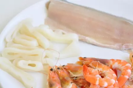 Сифудо тяхан - рис с морепродуктами по-японски: шаг 3