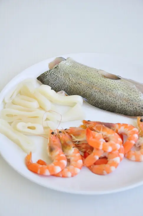 Сифудо тяхан - рис с морепродуктами по-японски: шаг 4