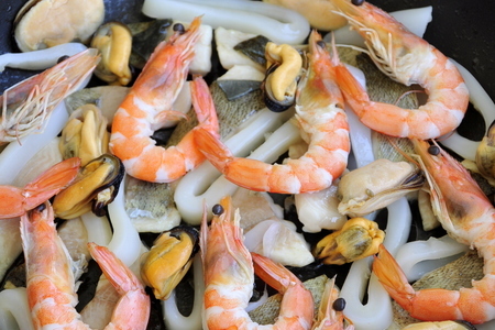 Сифудо тяхан - рис с морепродуктами по-японски: шаг 7
