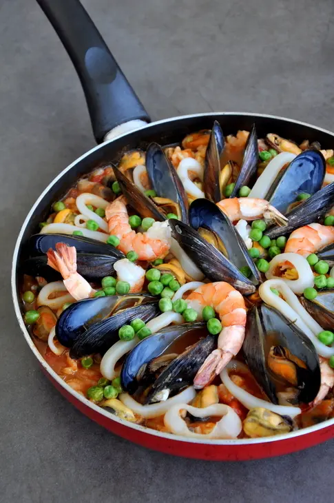 Паэлья с морепродуктами и курицей 2 (shellfish and chicken paella): шаг 16