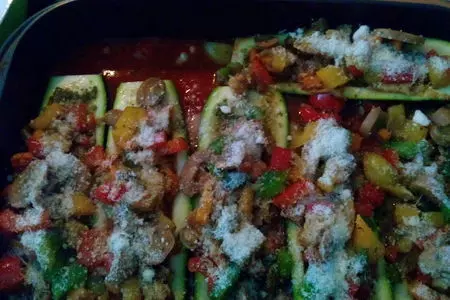 Фаршированные цукини с кус-кусом и рыбой: шаг 3