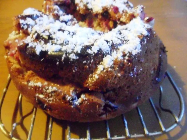 Шведский пряничный кекс с брусникой: шаг 6