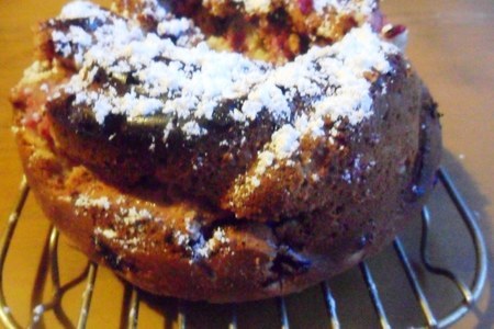 Шведский пряничный кекс с брусникой: шаг 6