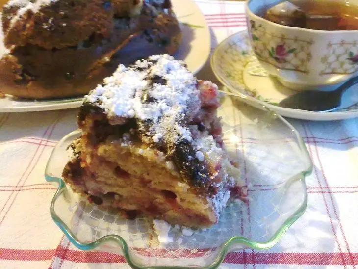 Шведский пряничный кекс с брусникой: шаг 8