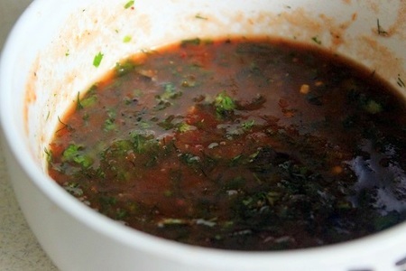 Соус из томатного сока к шашлыку: шаг 4