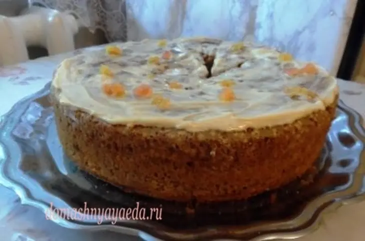 Яблочная шарлотка с орехами: шаг 7