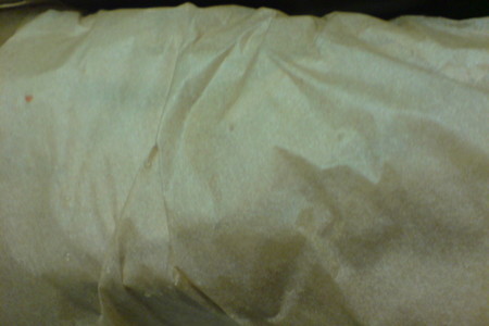 Морская форель,запечённая в пергаменте с фасолью: шаг 5