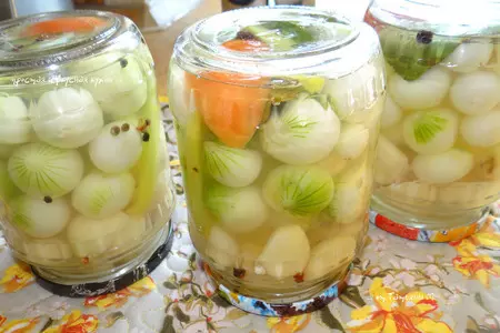 Маринованный лук с чесноком: шаг 4
