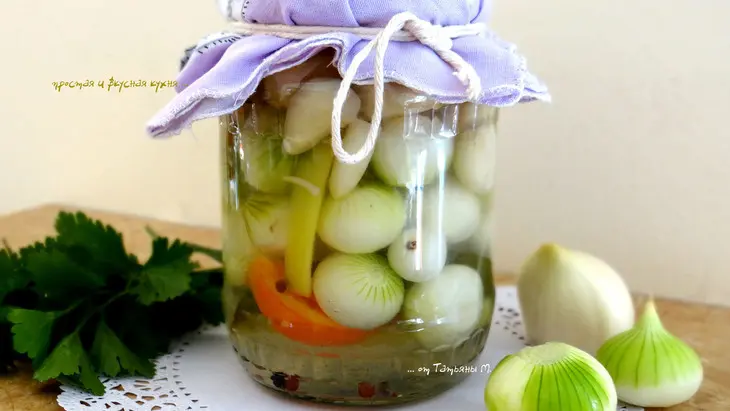 Маринованный лук с чесноком: шаг 5
