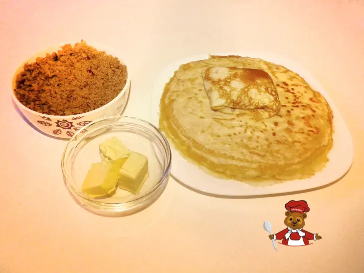 Блинчики с мясом рецепт для мясорубки oursson: шаг 7