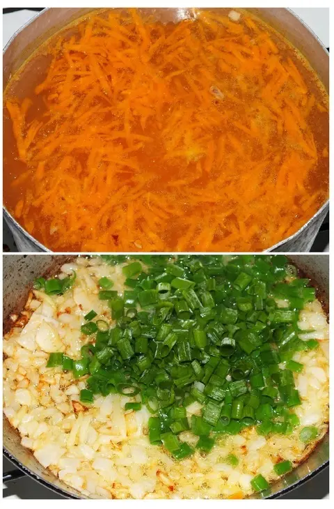 Супчик с сосисками и сырными клецками: шаг 2