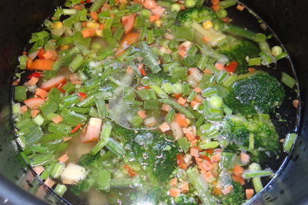 Детский суп с морским языком и овощами: шаг 2