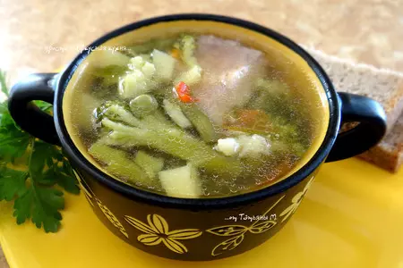 Детский суп с морским языком и овощами: шаг 4