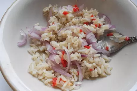 Тайский рисовый салат: шаг 2