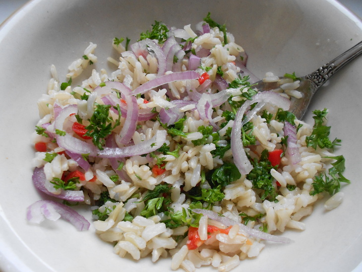 Тайский рисовый салат: шаг 3
