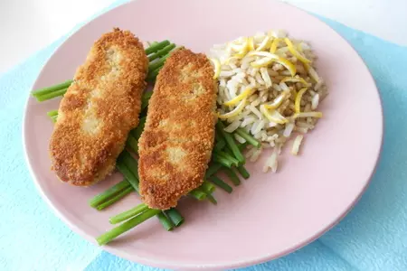 Биточки из креветок и крабового мяса с рисом: шаг 8