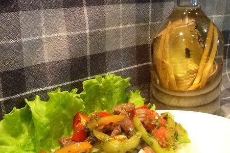 По мотивам "ныа пад нам ман хой" или теплый тайский салат с говядиной: шаг 12