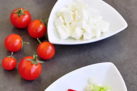 Салат из риса с креветками и овощами: шаг 3