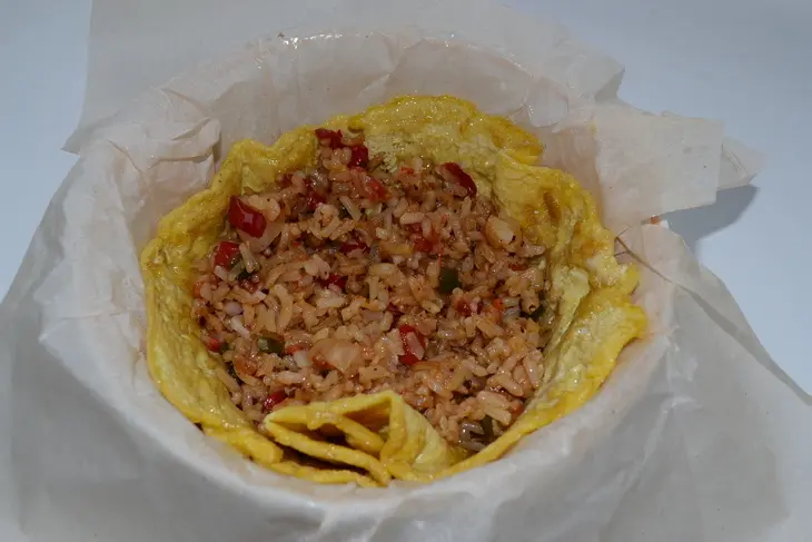 Khao phad - рис с омлетом: шаг 9