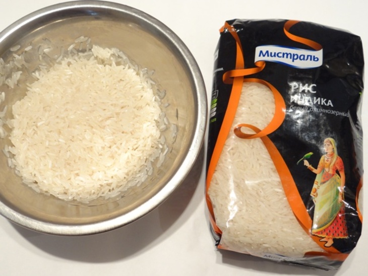 Острый рис в баклажановой плетёнке: шаг 2