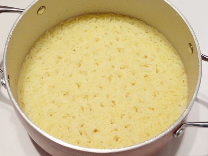 Острый рис в баклажановой плетёнке: шаг 5