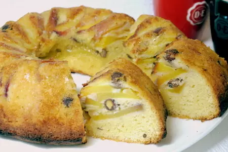 Пирог-перевертыш с нектаринами и орехами: шаг 9