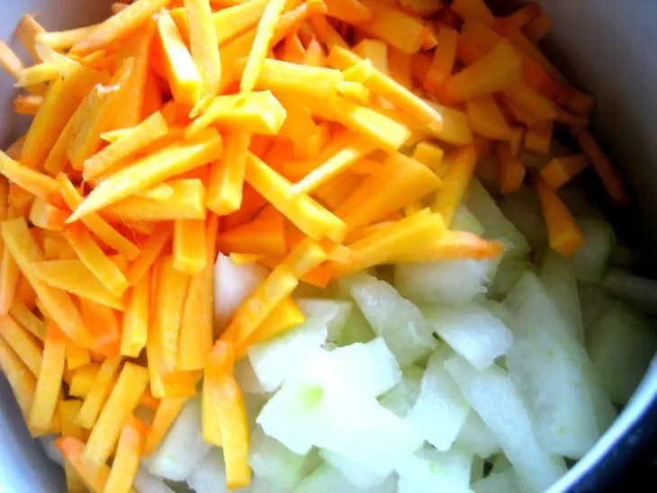 Варенье из дыни,тыквы и кураги: шаг 4