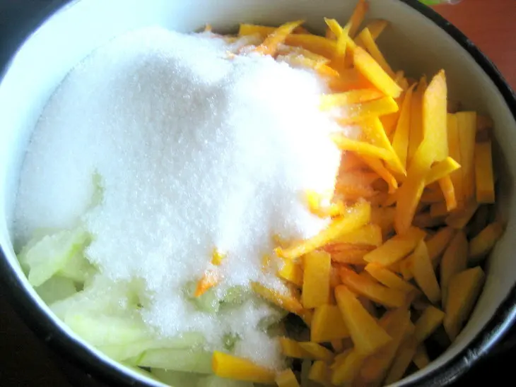 Варенье из дыни,тыквы и кураги: шаг 5