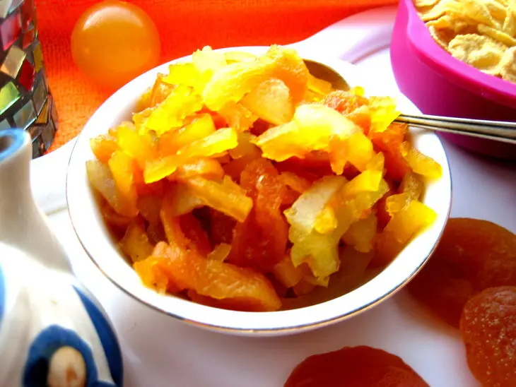 Варенье из дыни,тыквы и кураги: шаг 8