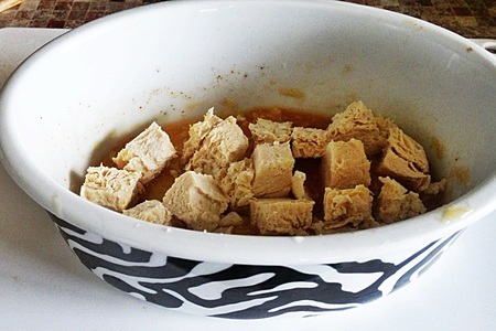 Салат с маринованным тофу.: шаг 3