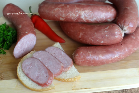 Свиная не жирная домашняя колбаса: шаг 9