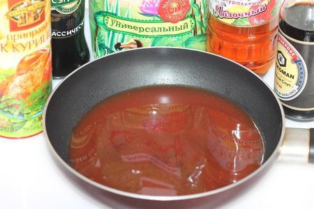 Куриные грудки в остро-сладком соусе с яблочным соком и имбирем : шаг 4