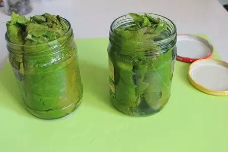 Маринованные виноградные листья: шаг 5