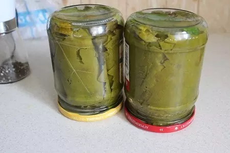 Маринованные виноградные листья: шаг 7