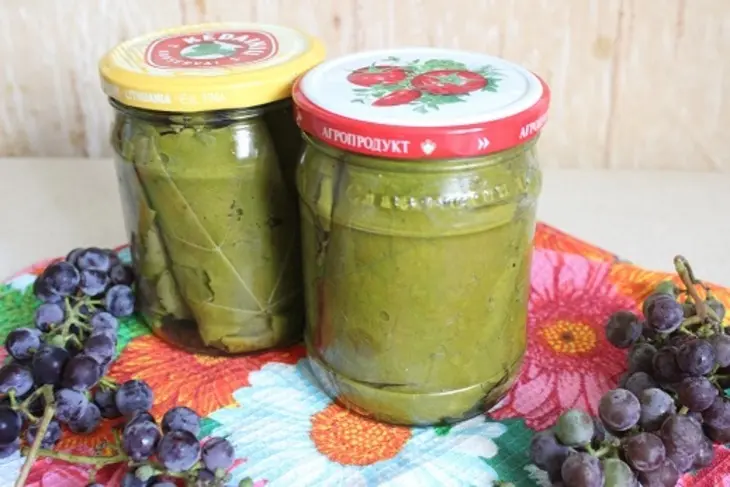 Маринованные виноградные листья: шаг 8