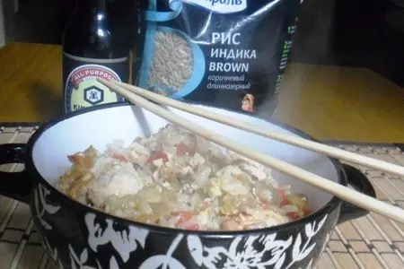 Као пад гай - тайский рис с курицей: шаг 7