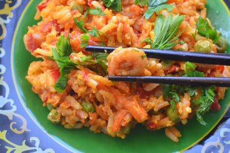 Жареный рис с креветками: шаг 9