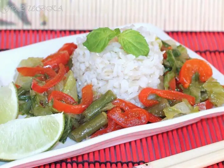Пекинская капуста с мятой и стручковой фасолью: шаг 8