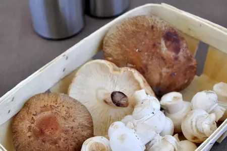 Рис с перепелами, со стручковой фасолью и грибами: шаг 3