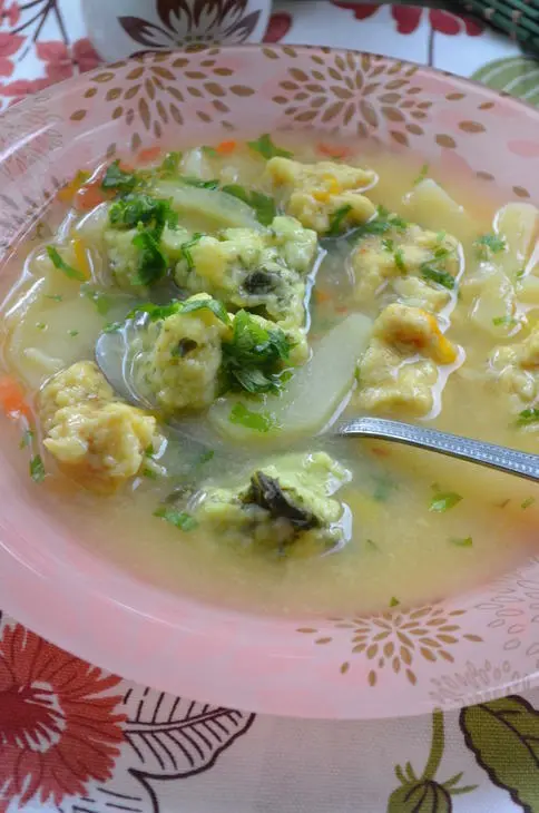 Суп с заварными клецками: шаг 6