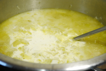 Вишуаз – французский суп из порея с картофелем: шаг 3