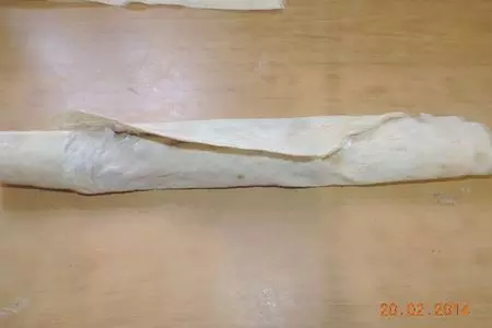 Салат "мимоза" в лаваше: шаг 3