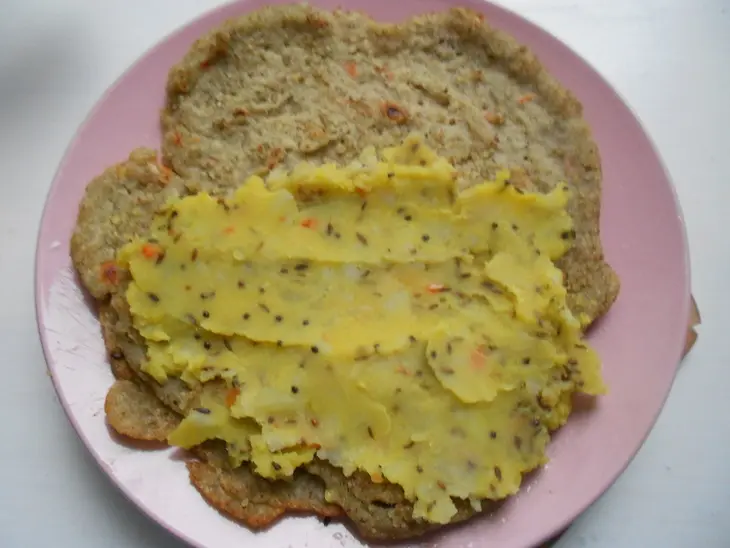 Индийские блины с начинкой из картофеля: шаг 6