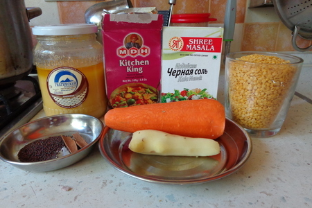 Мунг дал-индийский чечевичный суп : шаг 1