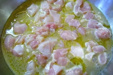 Зеленое карри с баклажаном и курицей: шаг 3