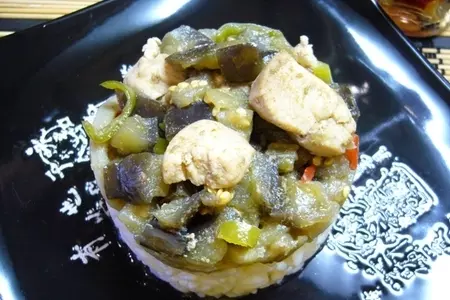 Зеленое карри с баклажаном и курицей: шаг 6