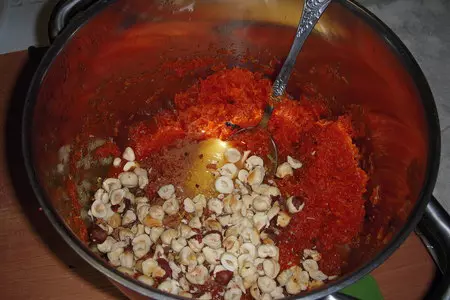 Cezerye / джезерье - карамельная сладость из моркови с орехами: шаг 4