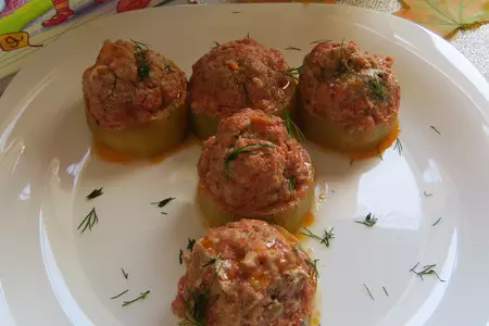Тефтели в шайбочках из цуккини: шаг 7