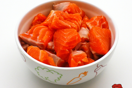 Рецепт риса с лососем  для детского блендера пароварки oursson bl1060hsd : шаг 3