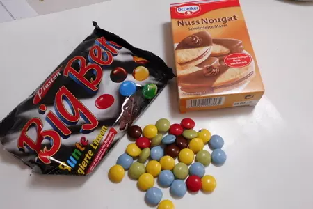 Ореховое печенье с шоколадной начинкой.: шаг 7